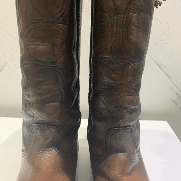 Coach VIVICA Leather Riding Boots size 5.5 - Picture 14 of 15